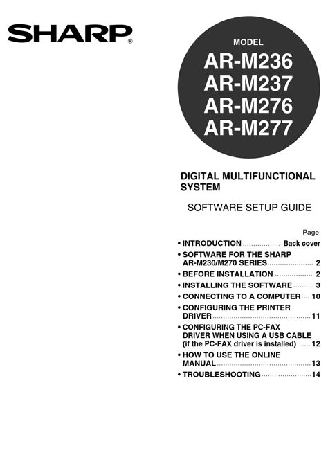 Sharp AR-M237 Drivers: Installation and Troubleshooting Guide